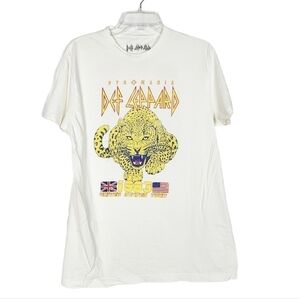 Def Leppard Graphic Band Tee L Pyromania Tour New